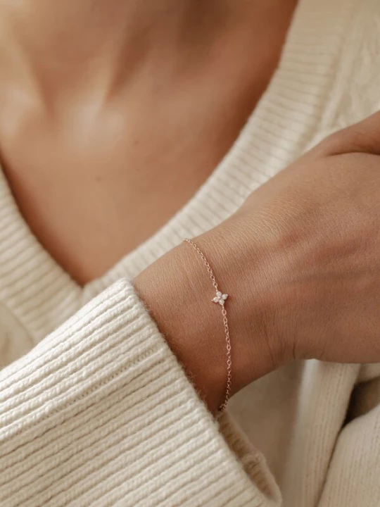 Foto van product Hey Happiness Armband 'Bloom' rose-goud