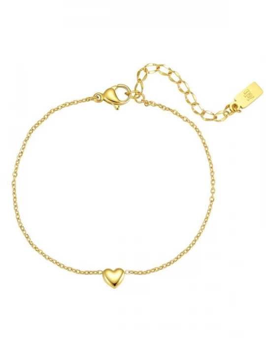 Foto van product Hey Happiness Armband 'Bold Heart' goud