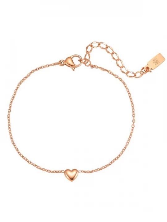 Foto van product Hey Happiness Armband 'Bold Heart' rose-goud