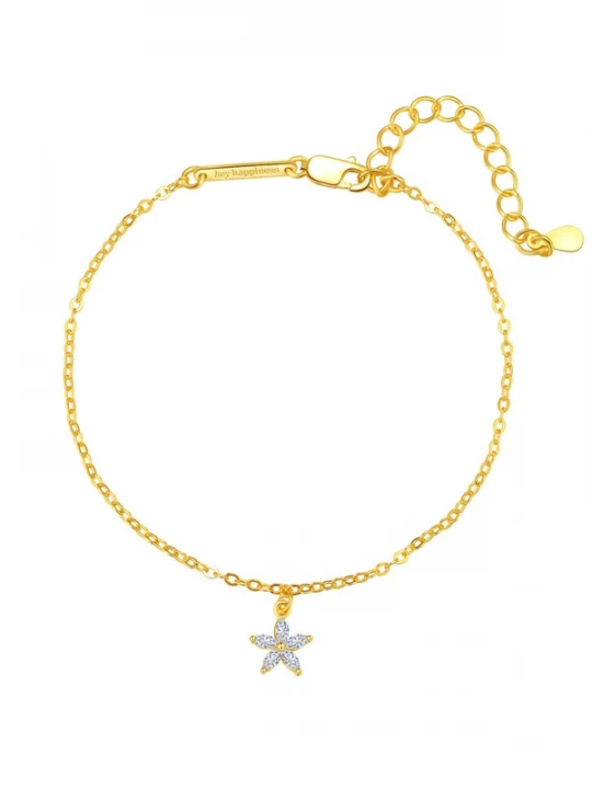 Foto van product Hey Happiness Armband 'Daisy Spark' goud