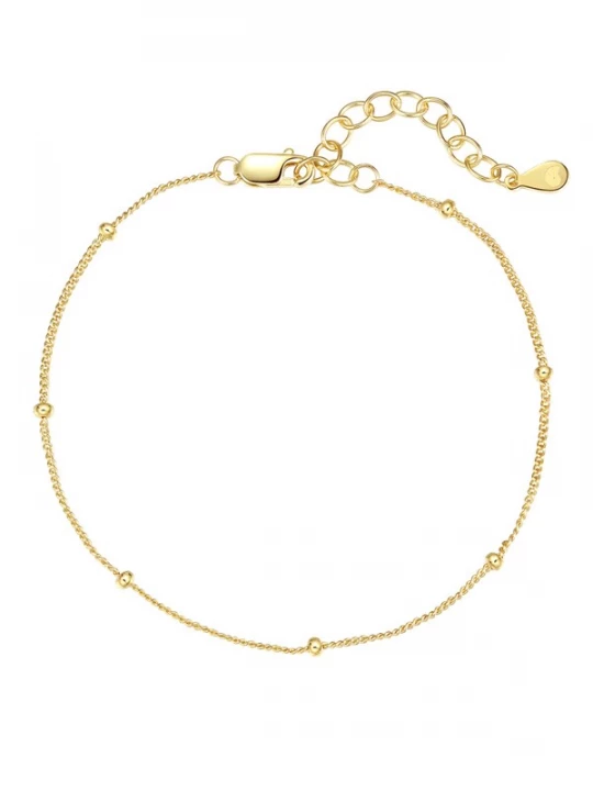 Foto van product Hey Happiness Armband 'Fine Bobble' goud
