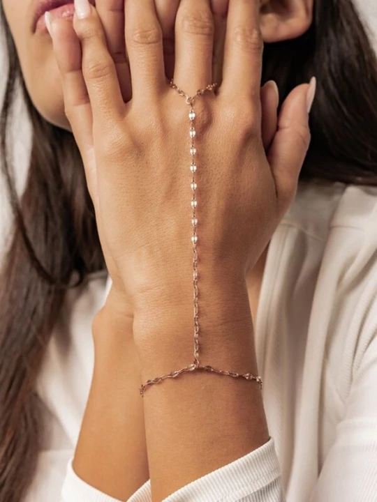 Foto van product Hey Happiness Armband 'Hand Grace' rose-goud