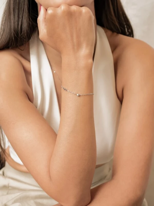 Foto van product Hey Happiness Armband 'Infinity Heart' zilver