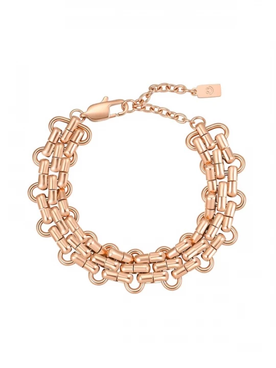 Foto van product Hey Happiness Armband 'Interlocking' rose-goud