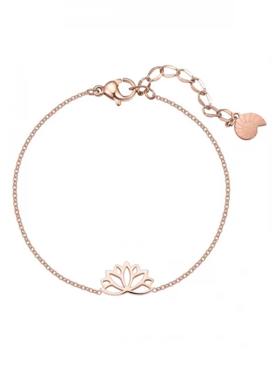 Foto van product Hey Happiness Armband 'Lotus' rose-goud