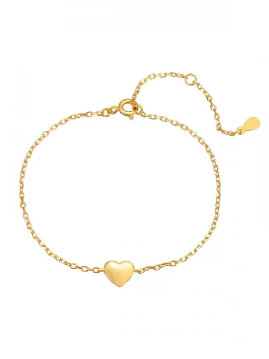 Foto van product Hey Happiness Armband 'Love Heart' goud