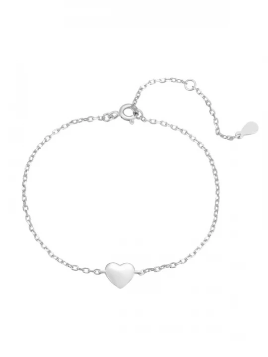 Foto van product Hey Happiness Armband 'Love Heart' zilver