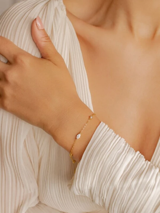 Foto van product Hey Happiness Armband 'Lume' goud