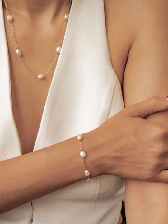 Foto van product Hey Happiness Armband 'Serene' rose-goud