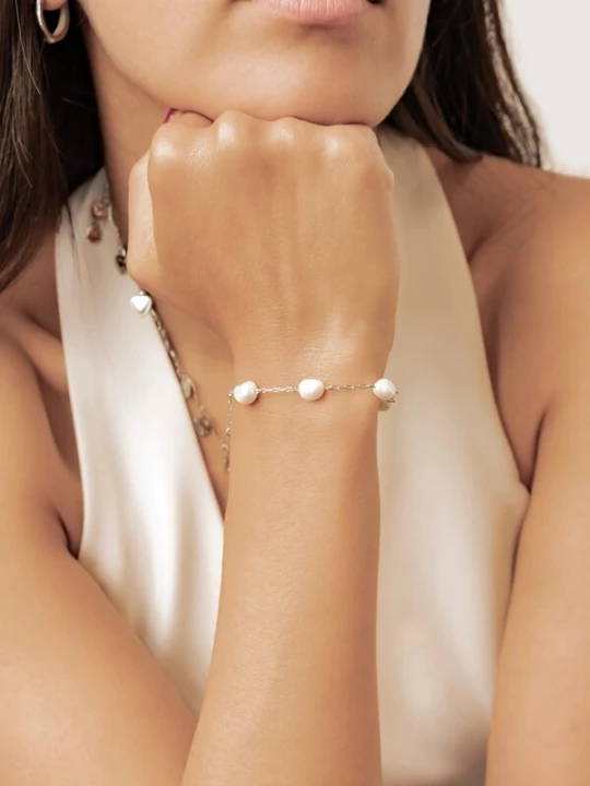 Foto van product Hey Happiness Armband 'Serene' zilver