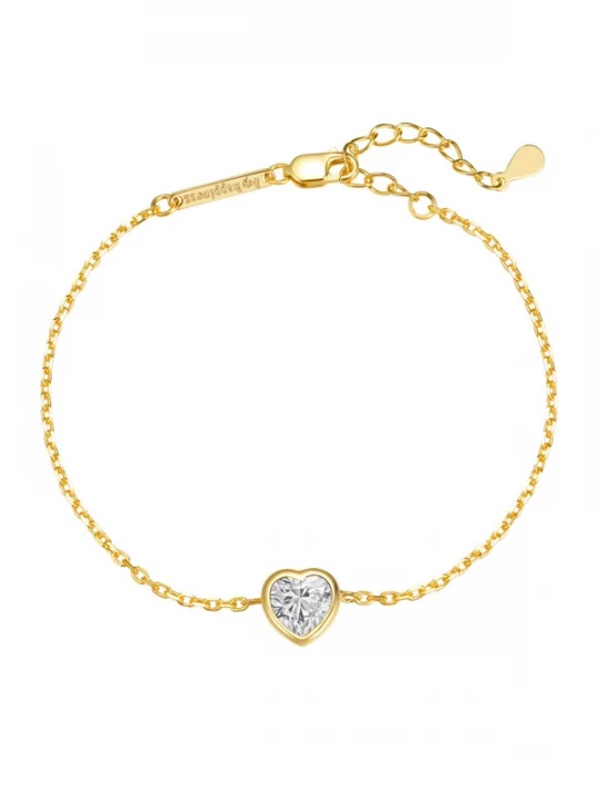 Foto van product Hey Happiness Armband 'Shiny Love' goud