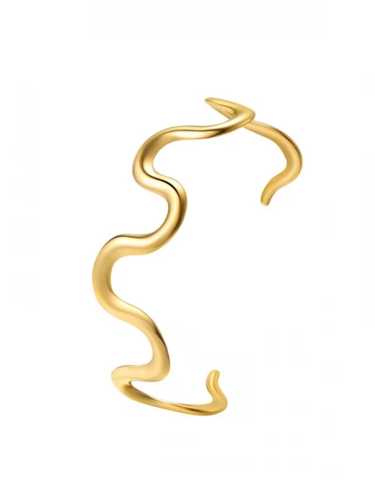Foto van product Hey Happiness Armband 'Wavy Flow' goud