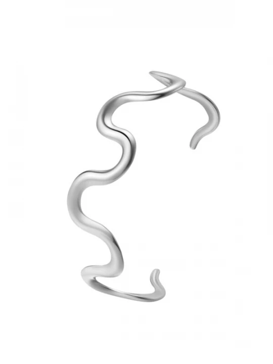 Foto van product Hey Happiness Armband 'Wavy Flow' zilver
