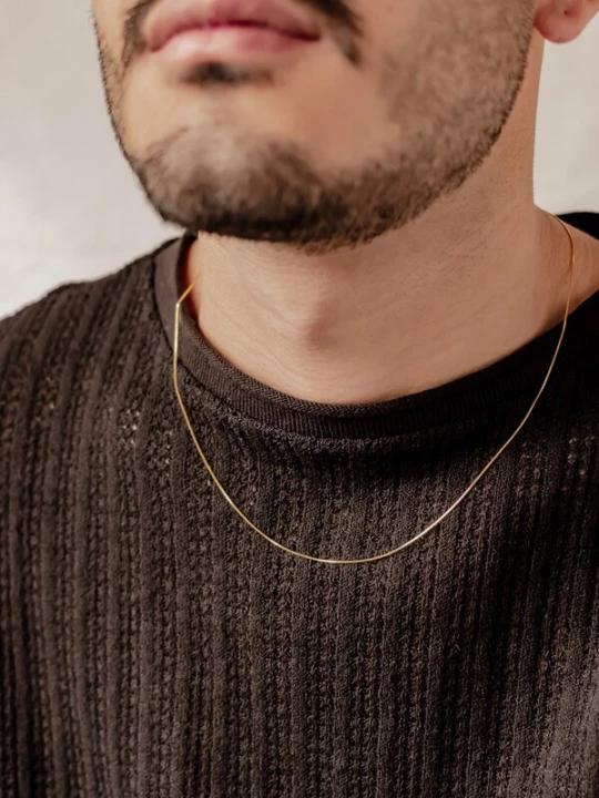 Foto van product Hey Happiness Ketting 'Box' goud
