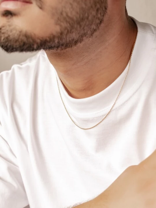 Foto van product Hey Happiness Ketting 'Cable' goud