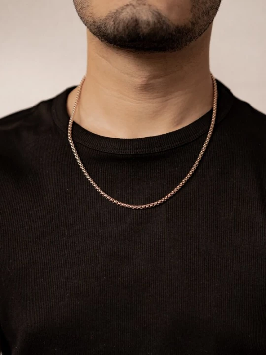 Foto van product Hey Happiness Ketting 'Core Link' rose-goud