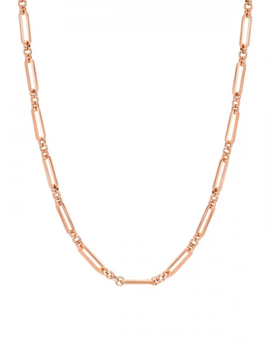 Foto van product Hey Happiness Ketting 'Link Rail' rose-goud