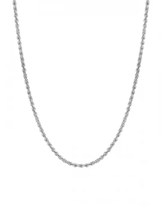 Foto van product Hey Happiness Ketting 'Raw Twist' zilver