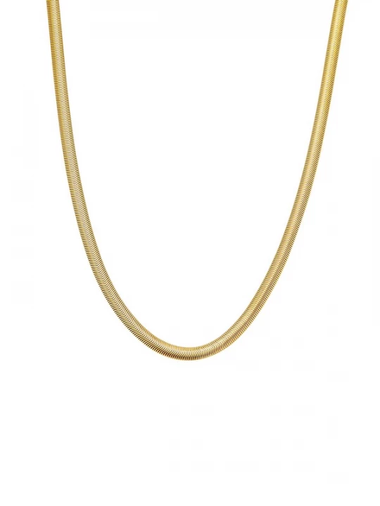 Foto van product Hey Happiness Ketting 'Snake Bold' goud