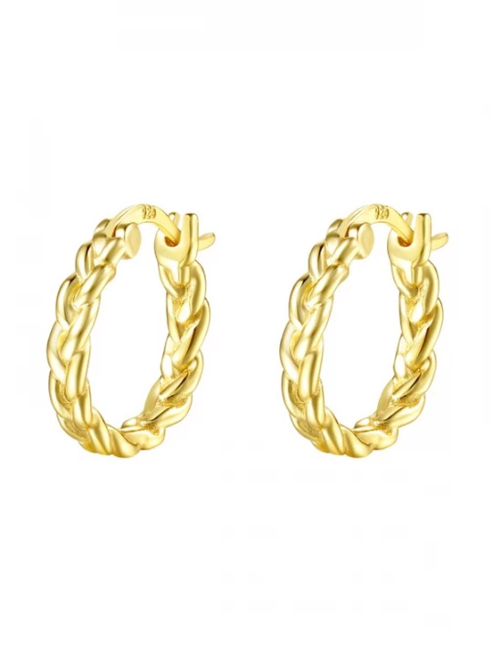 Foto van product Hey Happiness Oorbel 'Braided' goud