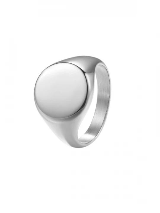 Foto van product Hey Happiness Ring 'Signet' zilver