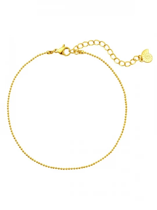 Foto van product Hey Happiness Voetsieraden 'Bead Line' goud