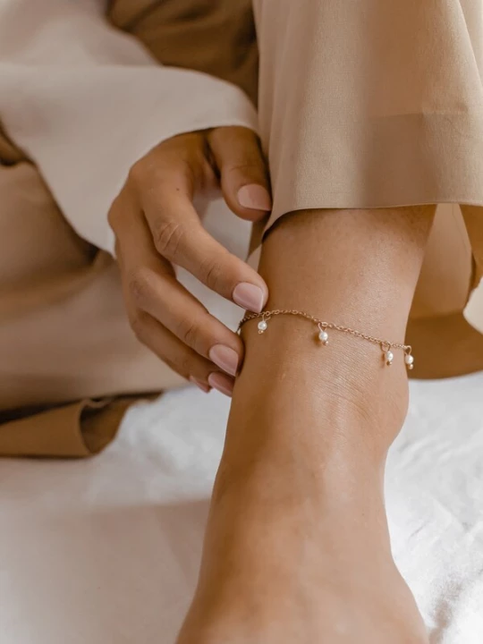 Foto van product Hey Happiness Voetsieraden 'Cinque' rose-goud