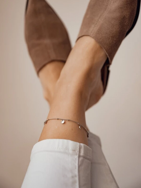 Foto van product Hey Happiness Voetsieraden 'Circle Shine' zilver