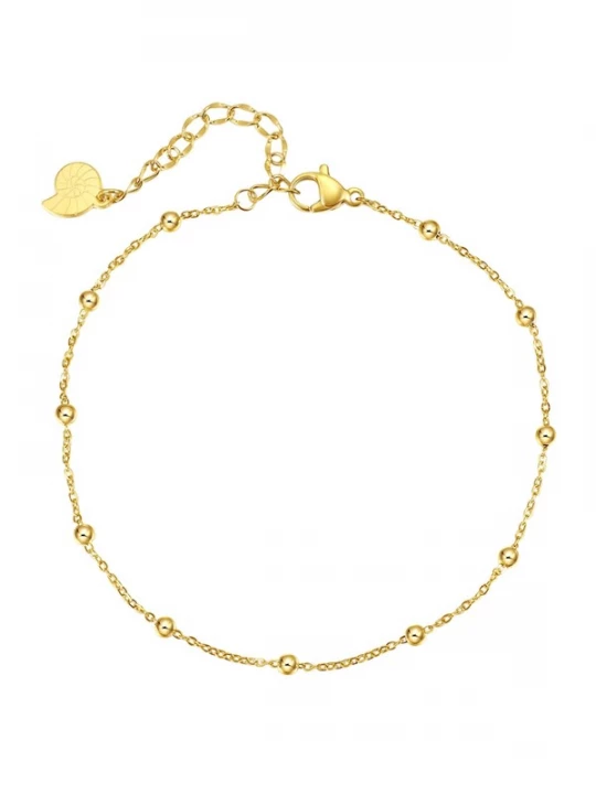 Foto van product Hey Happiness Voetsieraden 'Mini Beads' goud