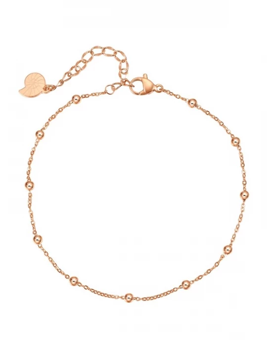 Foto van product Hey Happiness Voetsieraden 'Mini Beads' rose-goud