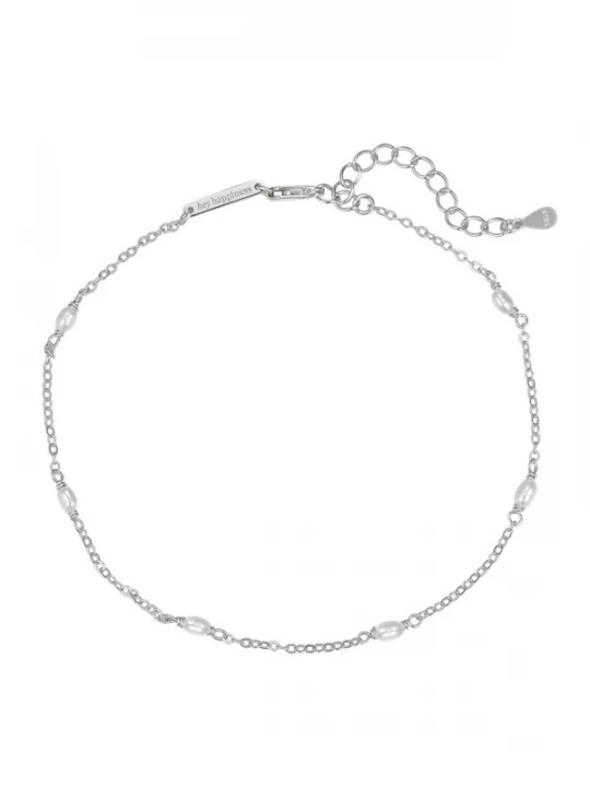Foto van product Hey Happiness Voetsieraden 'Pearl' zilver