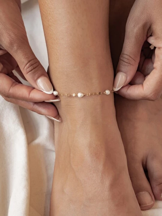 Foto van product Hey Happiness Voetsieraden 'Rolo' goud