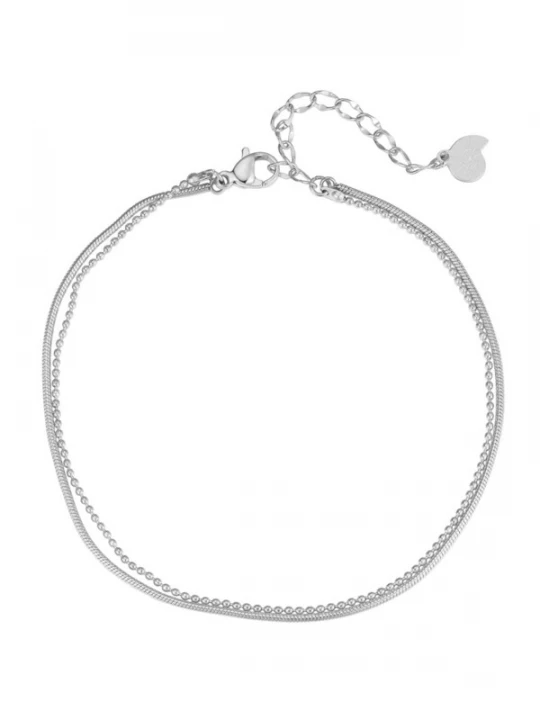 Foto van product Hey Happiness Voetsieraden 'Shoreline' zilver