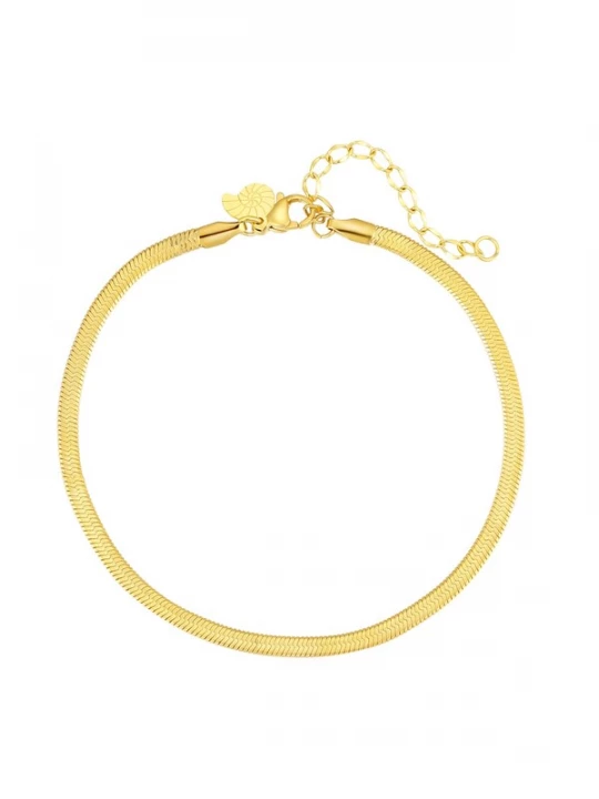 Foto van product Hey Happiness Voetsieraden 'Snake Flow' goud