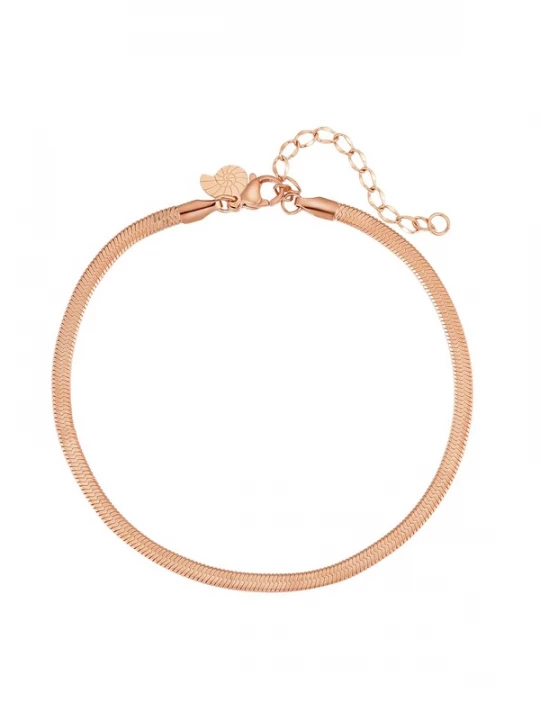 Foto van product Hey Happiness Voetsieraden 'Snake Flow' rose-goud
