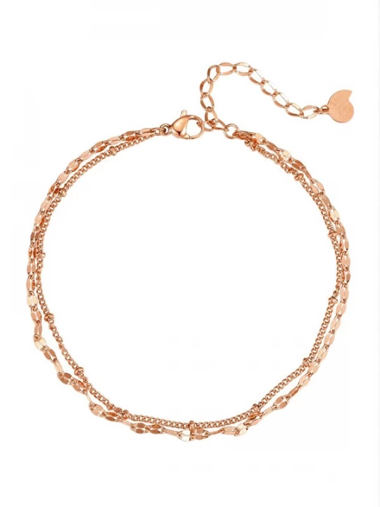 Foto van product Hey Happiness Voetsieraden 'Sunline' rose-goud