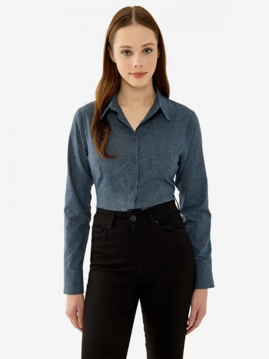 Foto van product Hiccup Blouse duifblauw / donkerblauw
