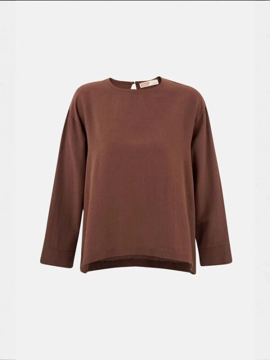 Foto van product Hiccup Blouse kastanjebruin