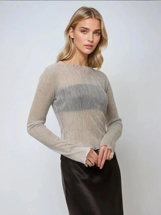 Foto van product Hiccup Blouse zilvergrijs