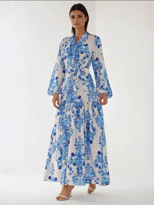 Foto van product Hiccup Blousejurk navy / royal blue / koningsblauw / wit