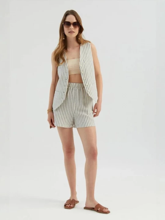 Foto van product Hiccup Broek lila gemêleerd / offwhite