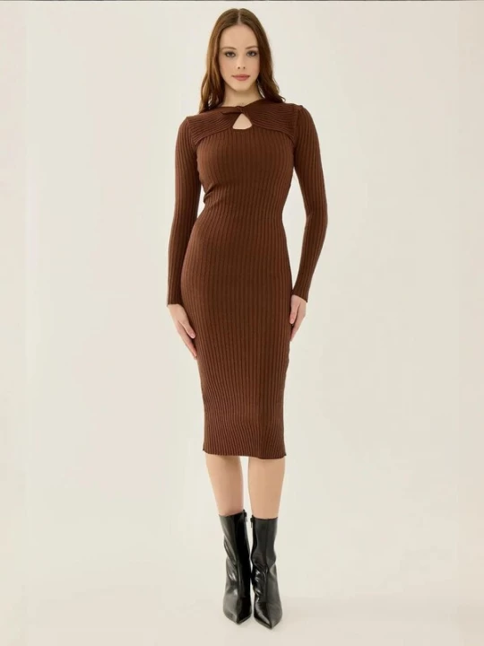 Foto van product Hiccup Gebreide jurk bruin