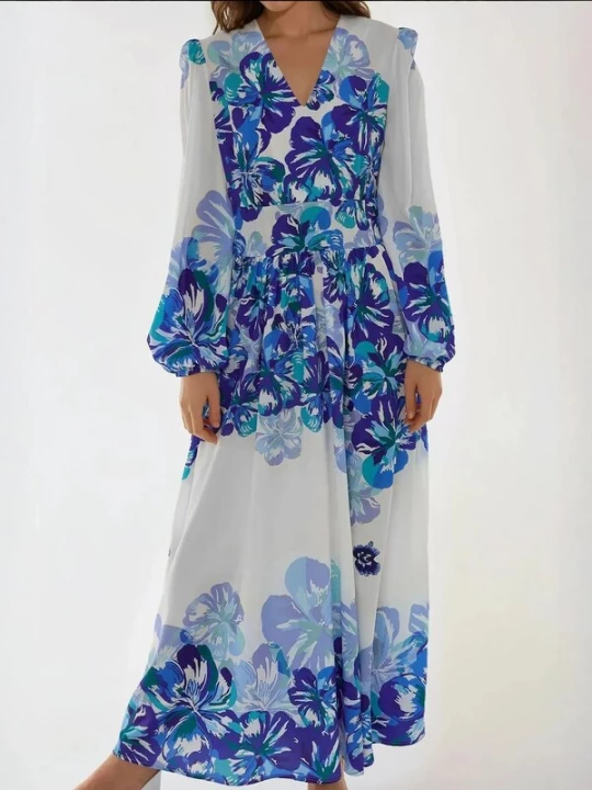 Foto van product Hiccup Jurk azuur / cyaan blauw / violetblauw / wit