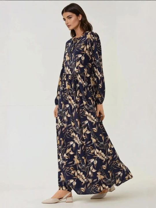 Foto van product Hiccup Jurk beige / navy / zwart