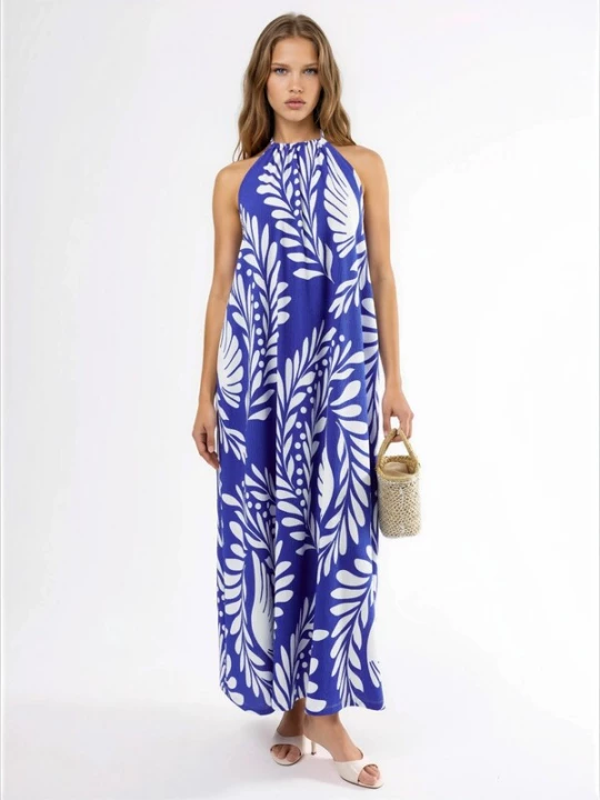 Foto van product Hiccup Jurk blauw / wit