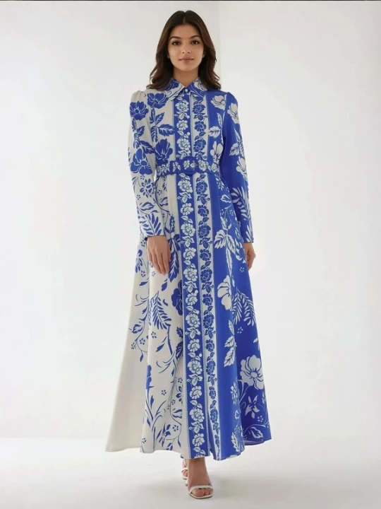 Foto van product Hiccup Jurk blauw / wit