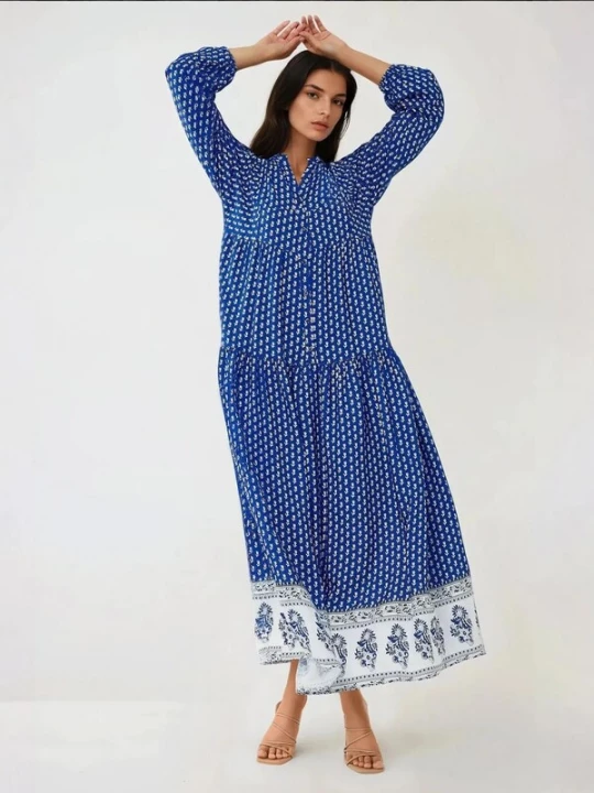 Foto van product Hiccup Jurk blauw / wit
