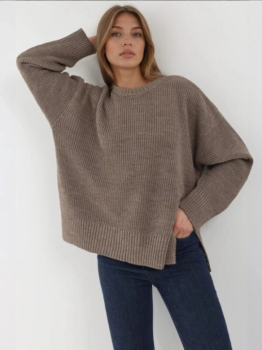 Foto van product Hiccup Oversized trui bruin