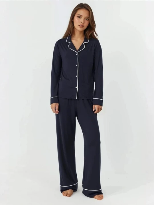 Foto van product Hiccup Pyjama marine / wit