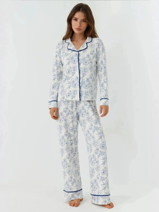 Foto van product Hiccup Pyjama navy / offwhite